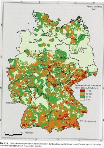 Radon in Deutschland - Immobilienbewertung